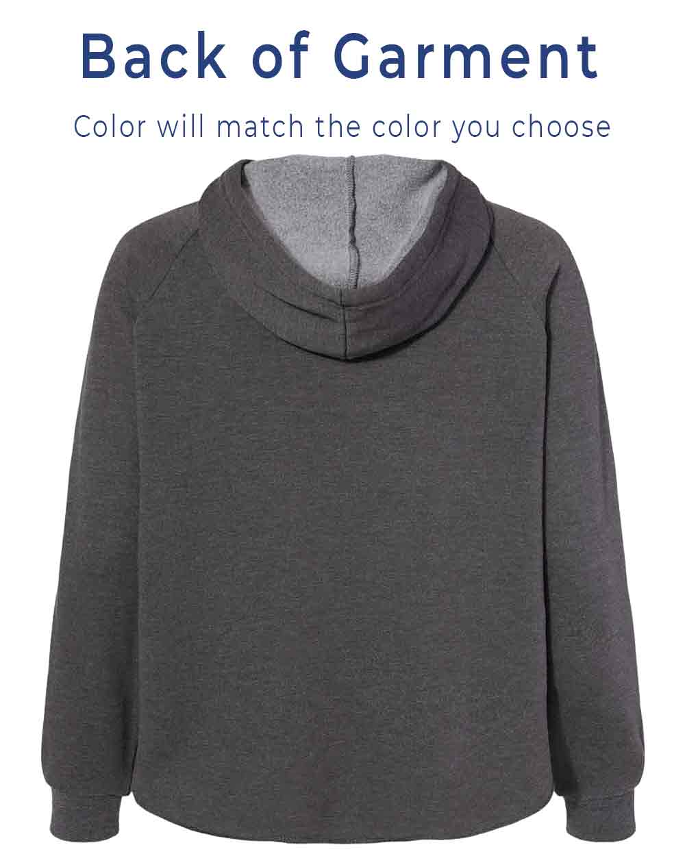 Gray hoodie with gray lining on a white background