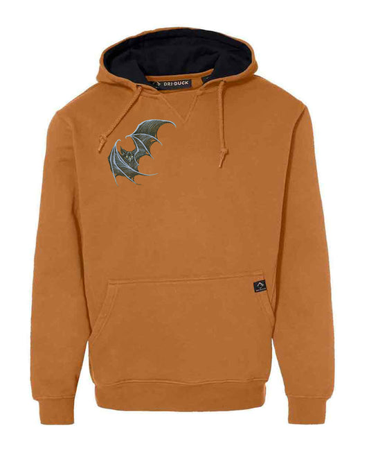 Sidestop Bat on DRI DUCK Woodland Fleece Pullover Hoodie