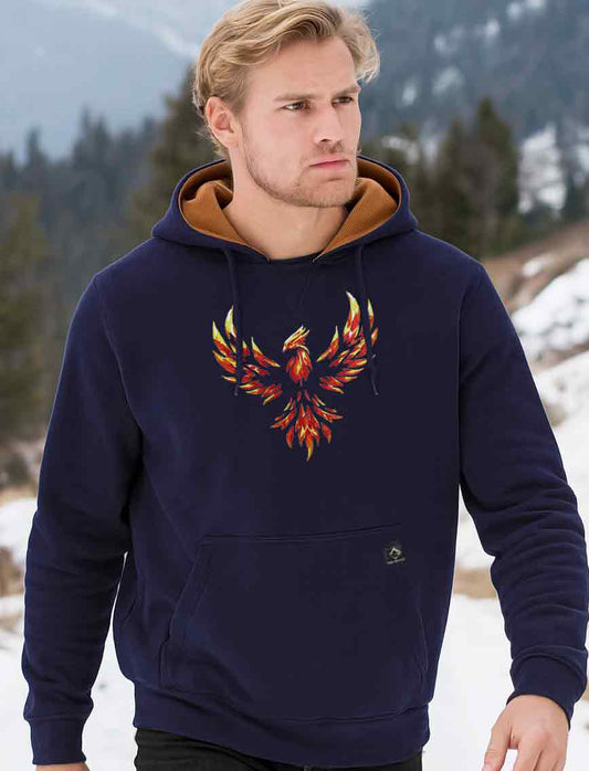 Rise in style with our Phoenix Rising hoodie. Heavyweight warmth, rugged details & radiant design. Made to stand out & stay strong.

