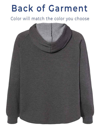 Gray hoodie with gray lining on a white background