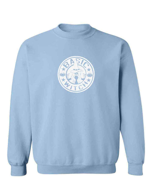 Basic Witch (White) on Pullover Sweatie