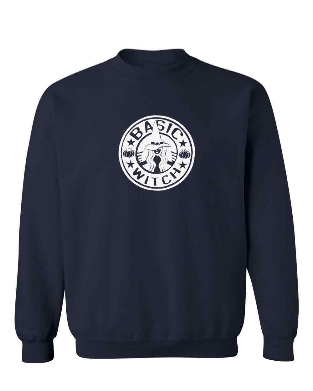 Basic Witch (White) on Pullover Sweatie