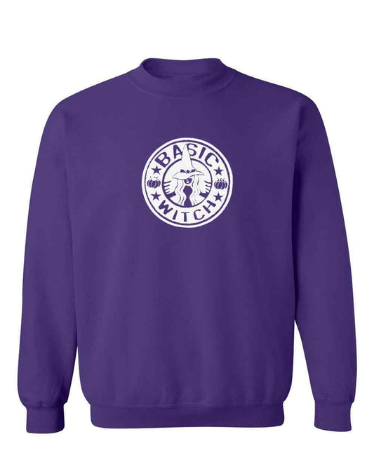 Basic Witch (White) on Pullover Sweatie