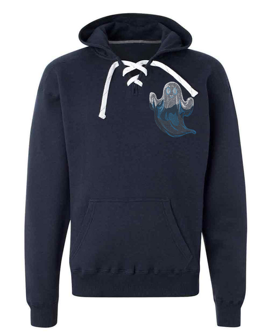 Ghost 1 on Quarter Lace-Up Hoodie